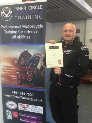 A delighted Luke with his Certificate.