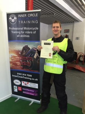 A Happy Chris with his Inner Circle Certificate