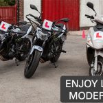 Enjoy learning on our modern motorcycles