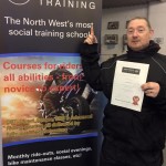 Tony passes his motorcycle test at the double!